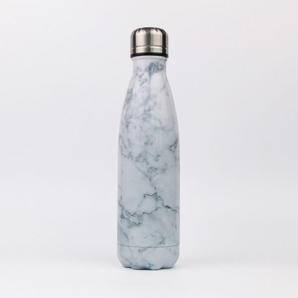 marble printing water bottle