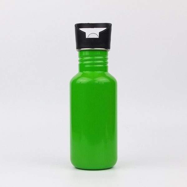 water bottle with straw cap